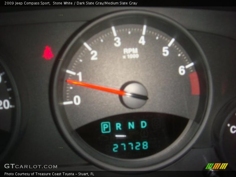 Stone White / Dark Slate Gray/Medium Slate Gray 2009 Jeep Compass Sport