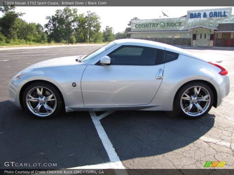 Brilliant Silver / Black Cloth 2009 Nissan 370Z Sport Coupe