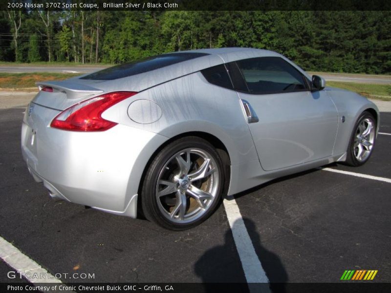 Brilliant Silver / Black Cloth 2009 Nissan 370Z Sport Coupe