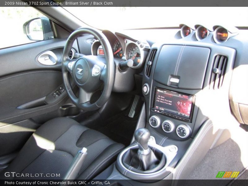 Brilliant Silver / Black Cloth 2009 Nissan 370Z Sport Coupe