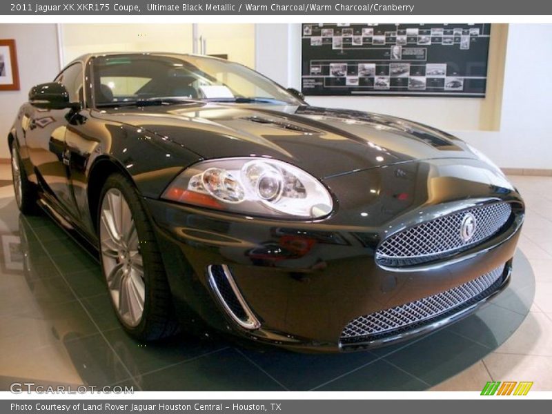 Ultimate Black Metallic / Warm Charcoal/Warm Charcoal/Cranberry 2011 Jaguar XK XKR175 Coupe