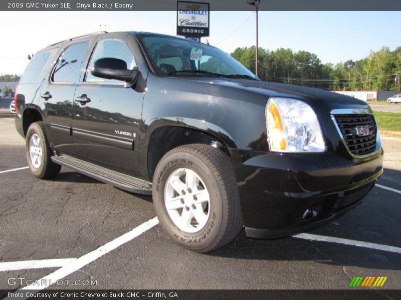 Onyx Black / Ebony 2009 GMC Yukon SLE