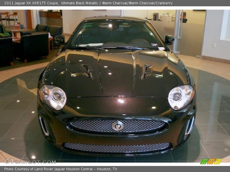 Ultimate Black Metallic / Warm Charcoal/Warm Charcoal/Cranberry 2011 Jaguar XK XKR175 Coupe