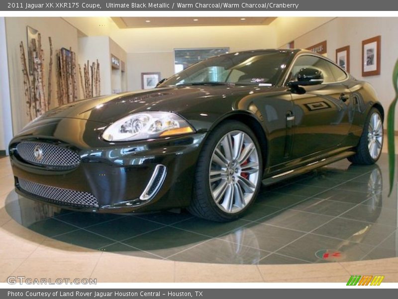 Ultimate Black Metallic / Warm Charcoal/Warm Charcoal/Cranberry 2011 Jaguar XK XKR175 Coupe