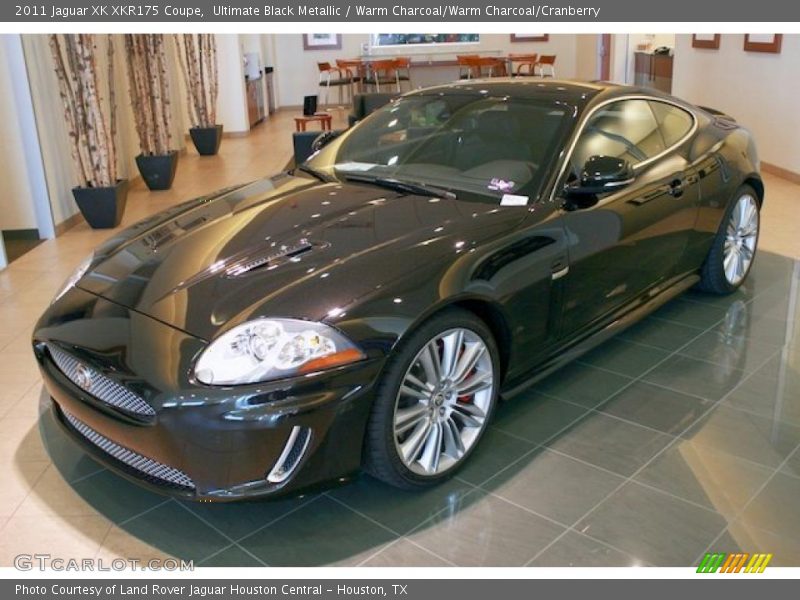 Ultimate Black Metallic / Warm Charcoal/Warm Charcoal/Cranberry 2011 Jaguar XK XKR175 Coupe