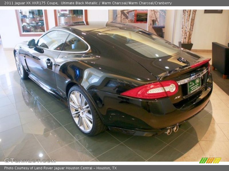 Ultimate Black Metallic / Warm Charcoal/Warm Charcoal/Cranberry 2011 Jaguar XK XKR175 Coupe