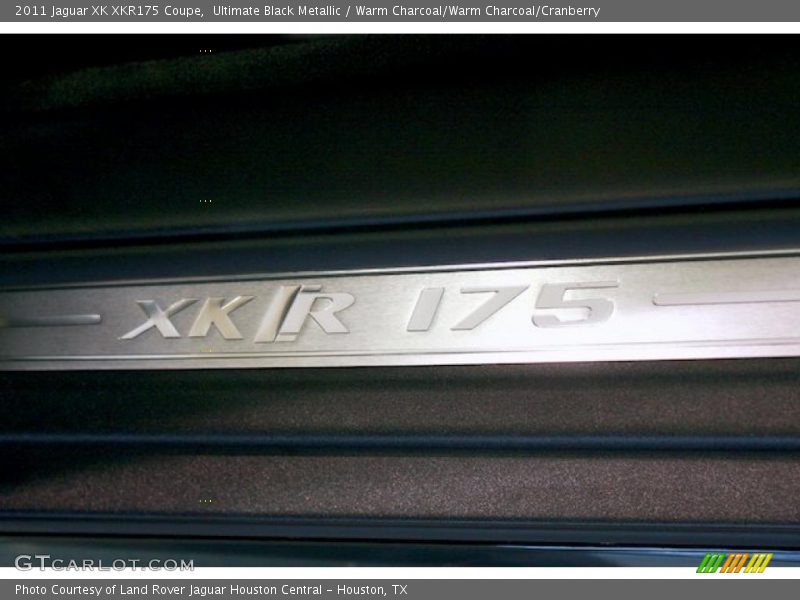 Ultimate Black Metallic / Warm Charcoal/Warm Charcoal/Cranberry 2011 Jaguar XK XKR175 Coupe