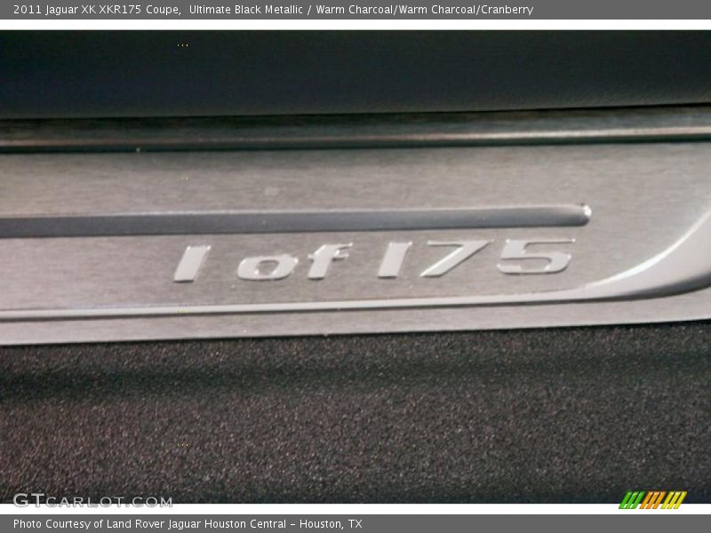 Ultimate Black Metallic / Warm Charcoal/Warm Charcoal/Cranberry 2011 Jaguar XK XKR175 Coupe