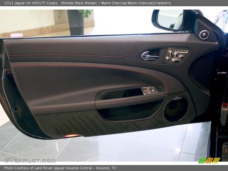 Ultimate Black Metallic / Warm Charcoal/Warm Charcoal/Cranberry 2011 Jaguar XK XKR175 Coupe