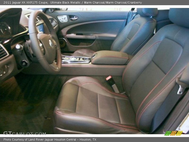 Ultimate Black Metallic / Warm Charcoal/Warm Charcoal/Cranberry 2011 Jaguar XK XKR175 Coupe