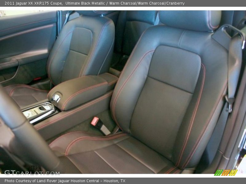 Ultimate Black Metallic / Warm Charcoal/Warm Charcoal/Cranberry 2011 Jaguar XK XKR175 Coupe