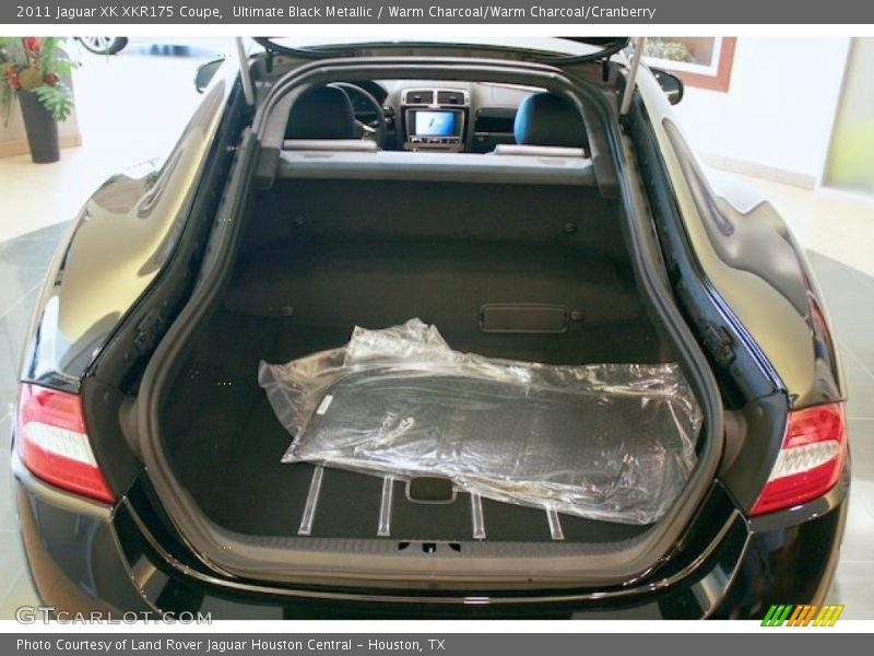 Ultimate Black Metallic / Warm Charcoal/Warm Charcoal/Cranberry 2011 Jaguar XK XKR175 Coupe
