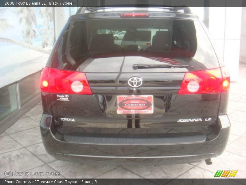 Black / Stone 2008 Toyota Sienna LE