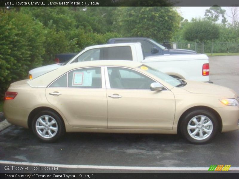 Sandy Beach Metallic / Bisque 2011 Toyota Camry LE
