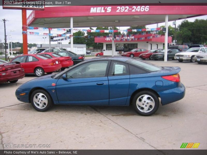 Blue / Tan 2002 Saturn S Series SC2 Coupe