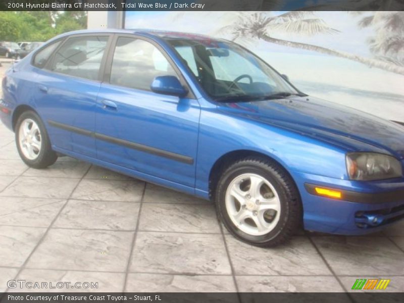 Tidal Wave Blue / Dark Gray 2004 Hyundai Elantra GT Hatchback