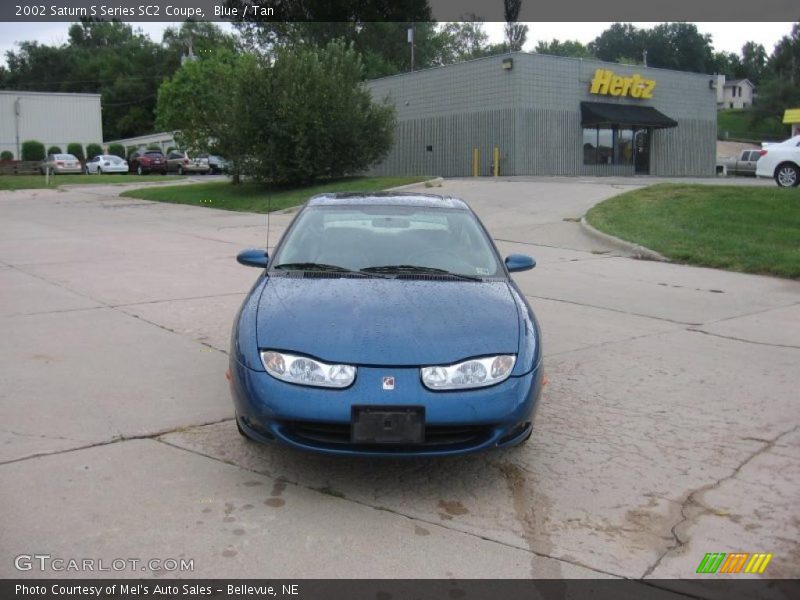 Blue / Tan 2002 Saturn S Series SC2 Coupe