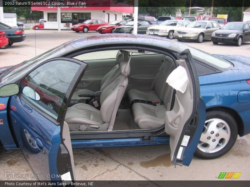 Blue / Tan 2002 Saturn S Series SC2 Coupe