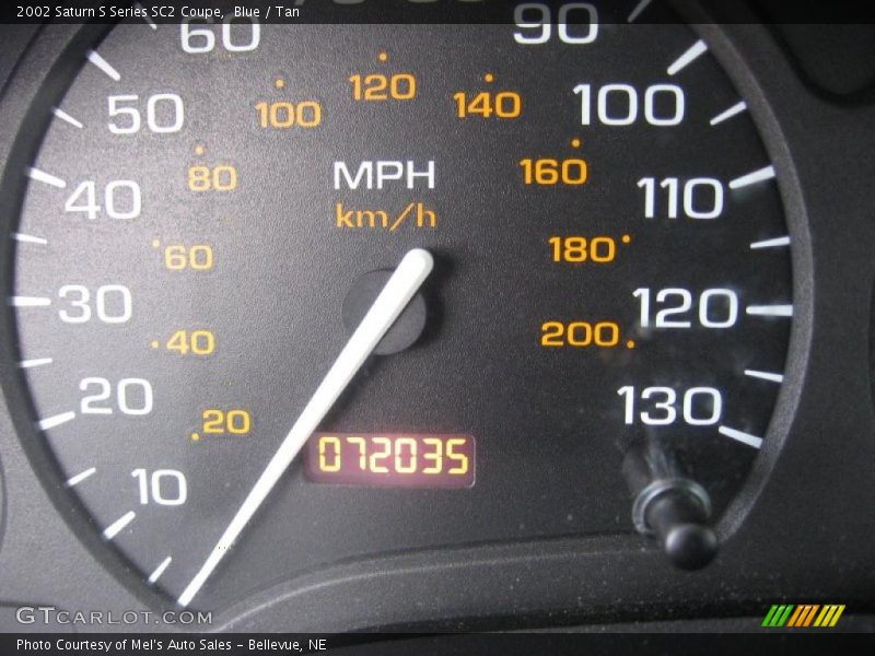 Blue / Tan 2002 Saturn S Series SC2 Coupe
