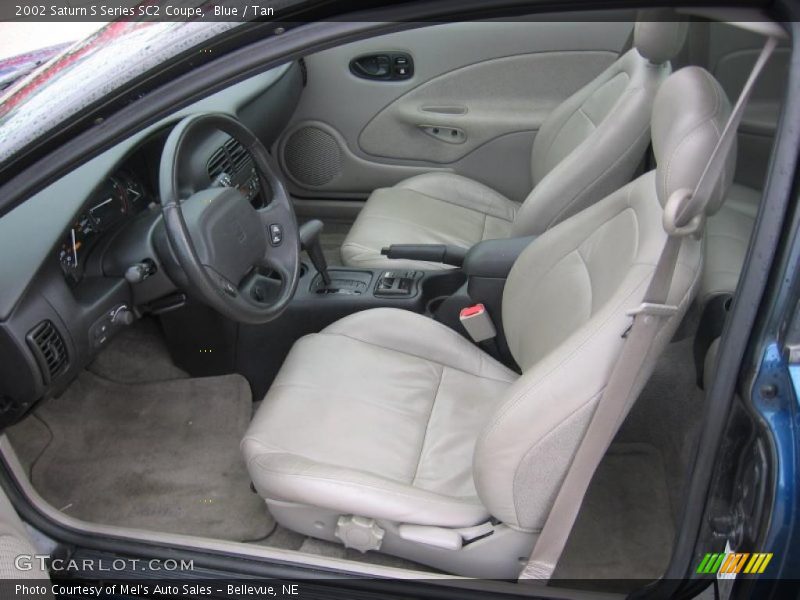 Blue / Tan 2002 Saturn S Series SC2 Coupe