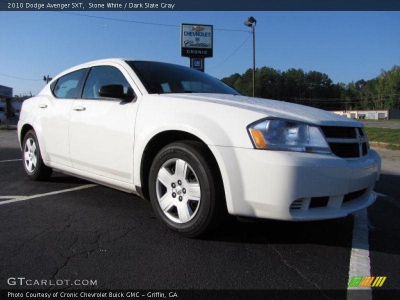 Stone White / Dark Slate Gray 2010 Dodge Avenger SXT
