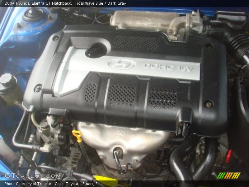 Tidal Wave Blue / Dark Gray 2004 Hyundai Elantra GT Hatchback