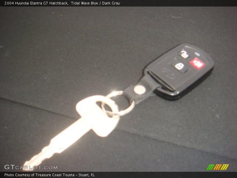 Tidal Wave Blue / Dark Gray 2004 Hyundai Elantra GT Hatchback