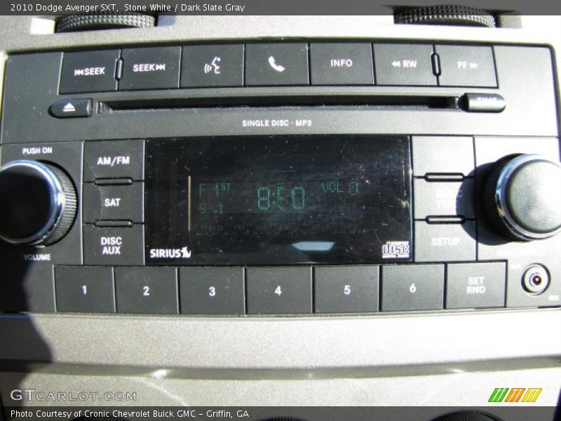 Stone White / Dark Slate Gray 2010 Dodge Avenger SXT
