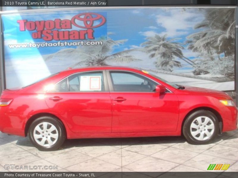 Barcelona Red Metallic / Ash Gray 2010 Toyota Camry LE