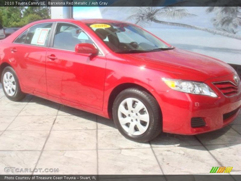 Barcelona Red Metallic / Ash Gray 2010 Toyota Camry LE
