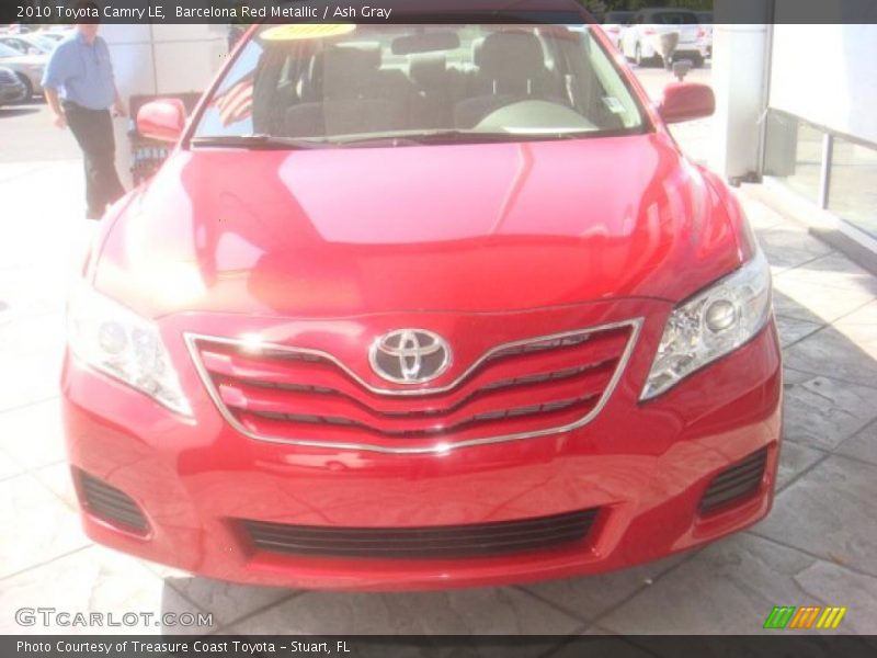Barcelona Red Metallic / Ash Gray 2010 Toyota Camry LE