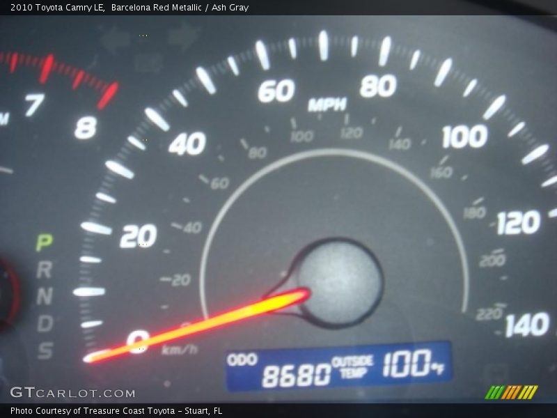 Barcelona Red Metallic / Ash Gray 2010 Toyota Camry LE