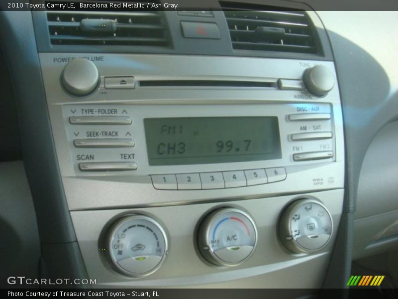 Barcelona Red Metallic / Ash Gray 2010 Toyota Camry LE