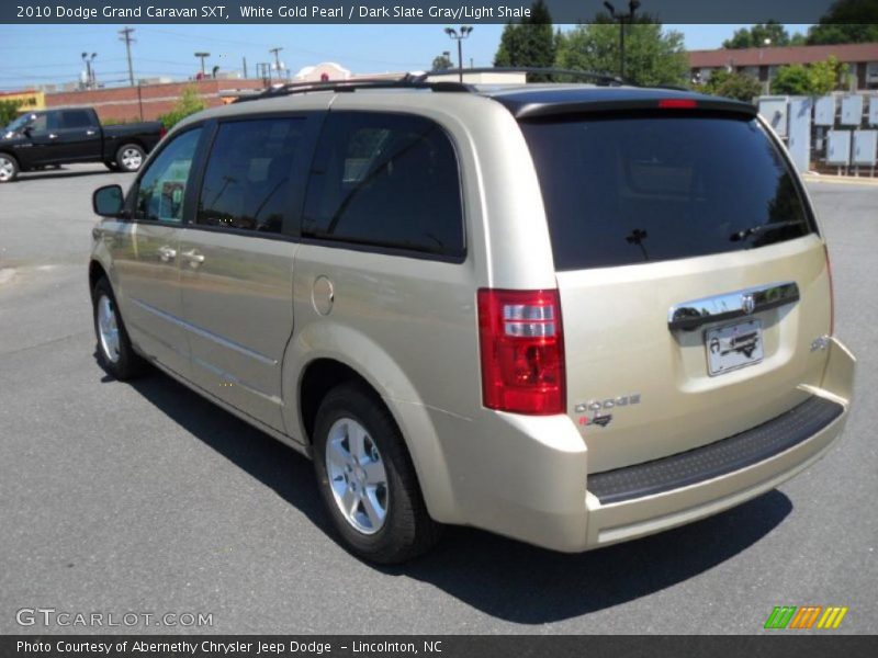 White Gold Pearl / Dark Slate Gray/Light Shale 2010 Dodge Grand Caravan SXT