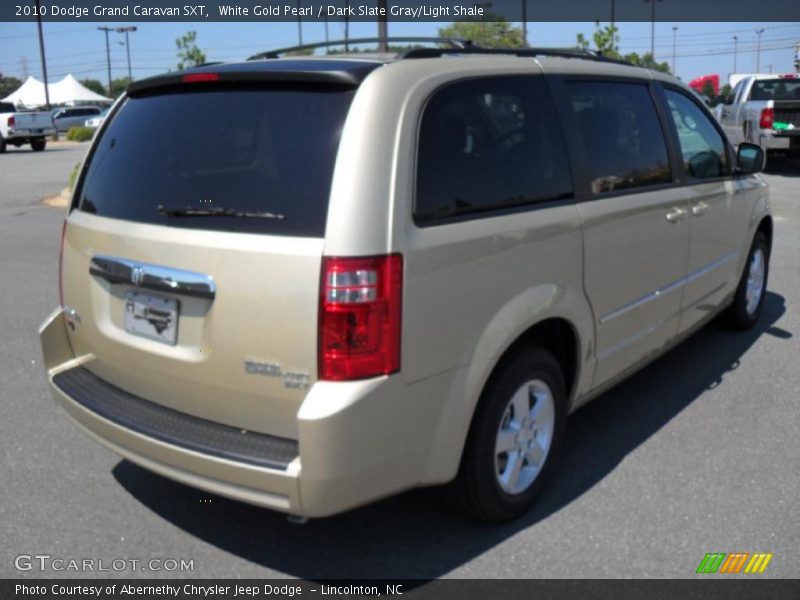 White Gold Pearl / Dark Slate Gray/Light Shale 2010 Dodge Grand Caravan SXT