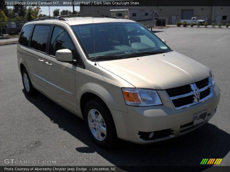 White Gold Pearl / Dark Slate Gray/Light Shale 2010 Dodge Grand Caravan SXT