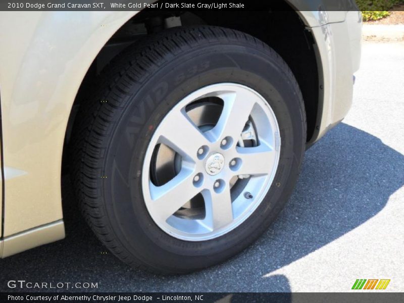 White Gold Pearl / Dark Slate Gray/Light Shale 2010 Dodge Grand Caravan SXT