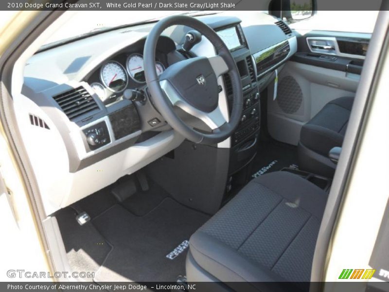White Gold Pearl / Dark Slate Gray/Light Shale 2010 Dodge Grand Caravan SXT