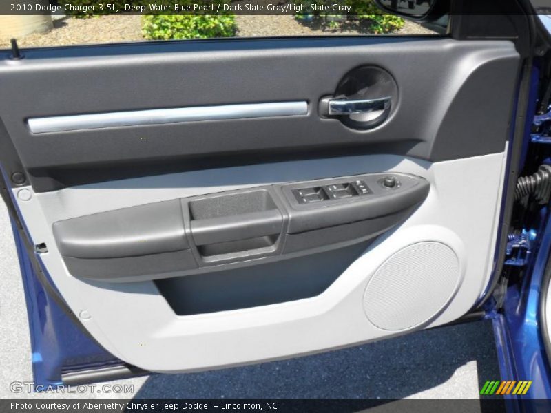 Deep Water Blue Pearl / Dark Slate Gray/Light Slate Gray 2010 Dodge Charger 3.5L