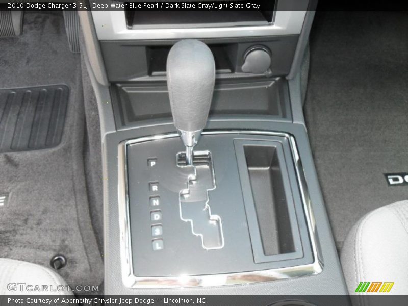 Deep Water Blue Pearl / Dark Slate Gray/Light Slate Gray 2010 Dodge Charger 3.5L