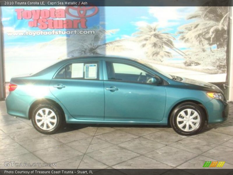 Capri Sea Metallic / Ash 2010 Toyota Corolla LE