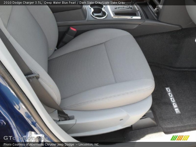 Deep Water Blue Pearl / Dark Slate Gray/Light Slate Gray 2010 Dodge Charger 3.5L