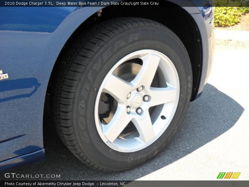 Deep Water Blue Pearl / Dark Slate Gray/Light Slate Gray 2010 Dodge Charger 3.5L