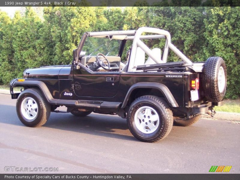 Black / Gray 1990 Jeep Wrangler S 4x4