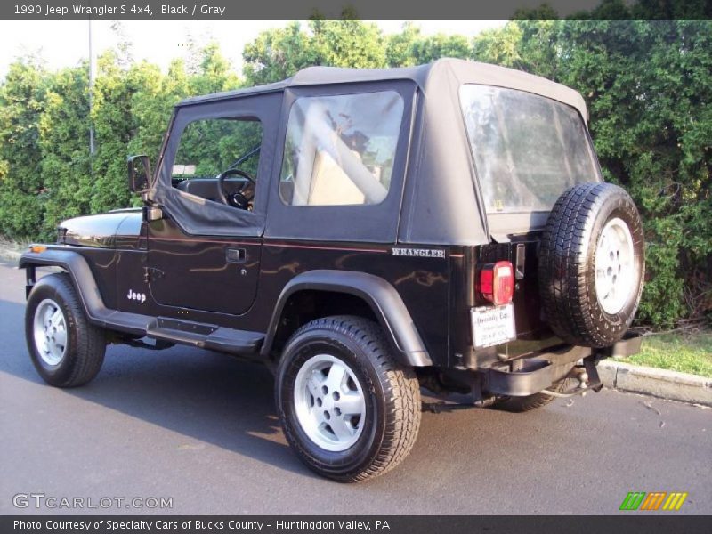 Black / Gray 1990 Jeep Wrangler S 4x4