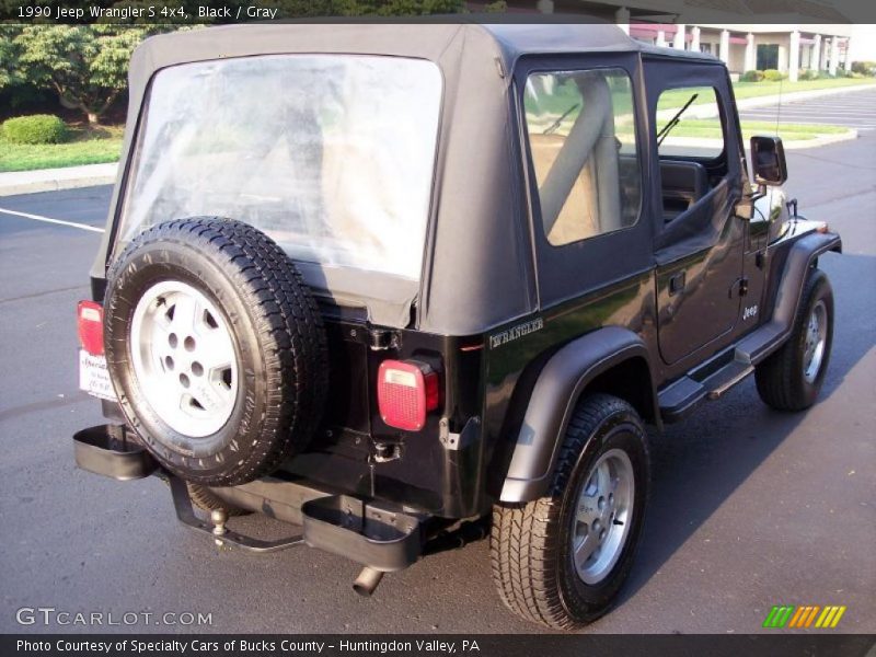 Black / Gray 1990 Jeep Wrangler S 4x4