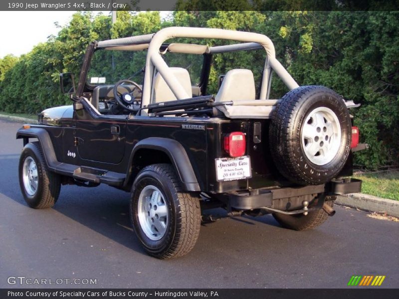 Black / Gray 1990 Jeep Wrangler S 4x4