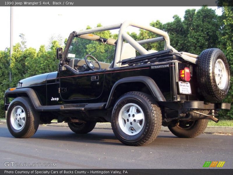 Black / Gray 1990 Jeep Wrangler S 4x4