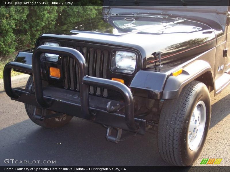 Black / Gray 1990 Jeep Wrangler S 4x4