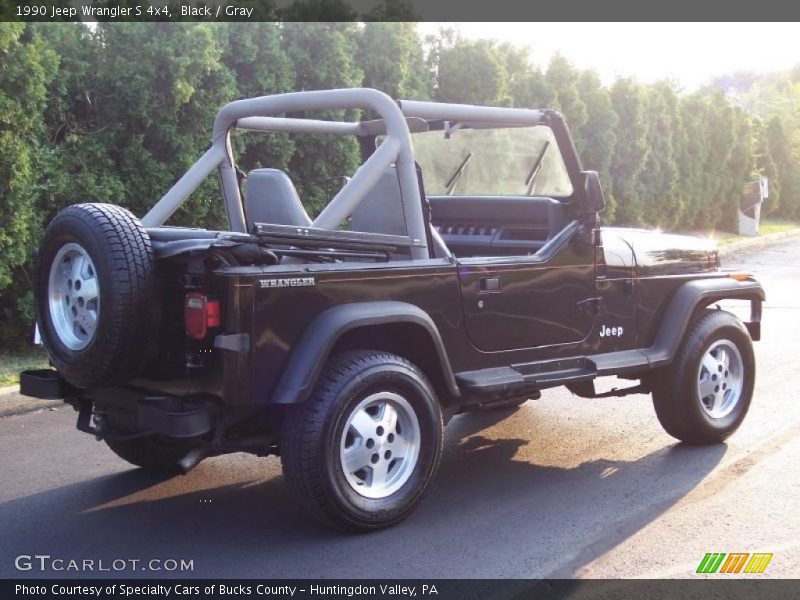 Black / Gray 1990 Jeep Wrangler S 4x4